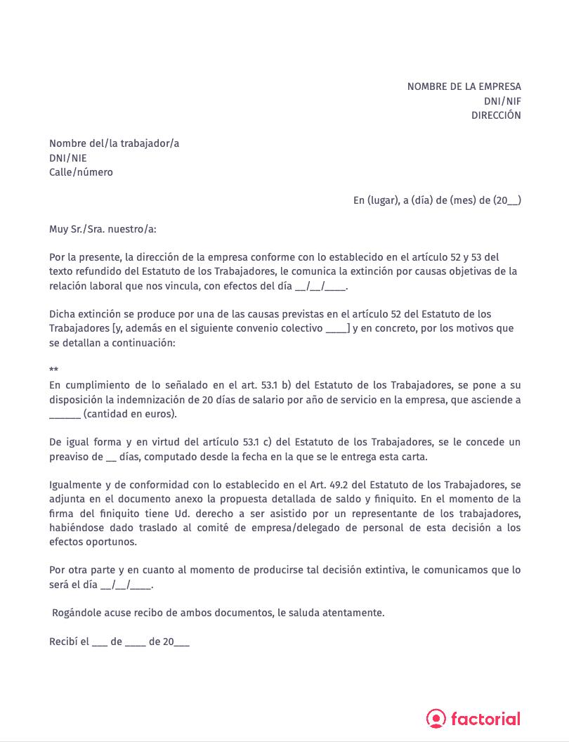 Todo Sobre C Mo Redactar Una Carta De Despido Factorial