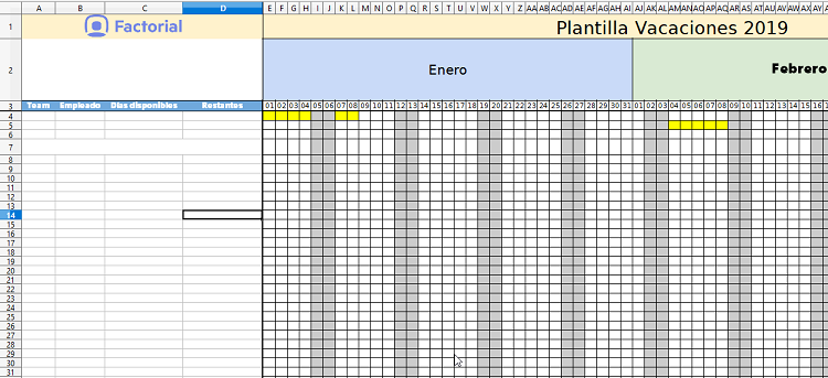 Excel Calendario Vacaciones Empleados Calendario Vrogue Co